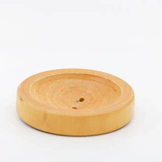 Natural Wood Round Soap Dish - The Mockingbird Apothecary & General Store