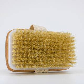 Wet & Dry Boar Bristle Hand-Held Body Brush - The Mockingbird Apothecary & General Store