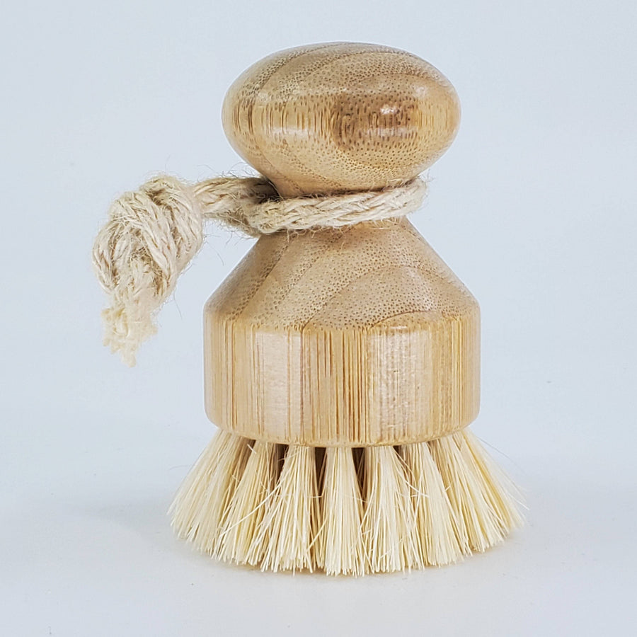 Bamboo & Hemp Kitchen Scrub Brush - The Mockingbird Apothecary & General Store