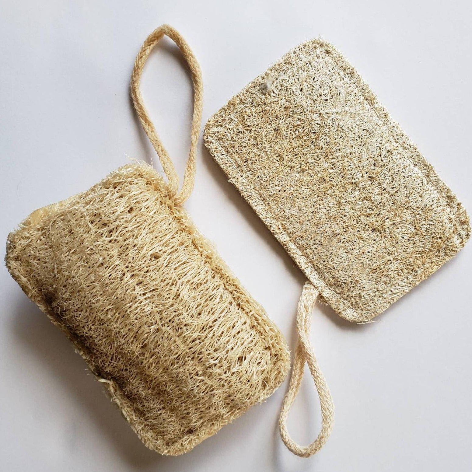 Natural Loofah Sponge on a String - The Mockingbird Apothecary & General Store