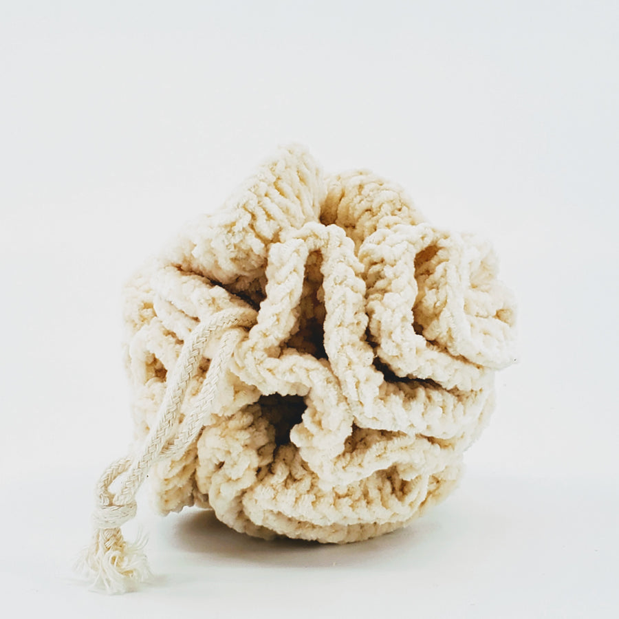 Crochet Cotton Body Pouf - The Mockingbird Apothecary & General Store
