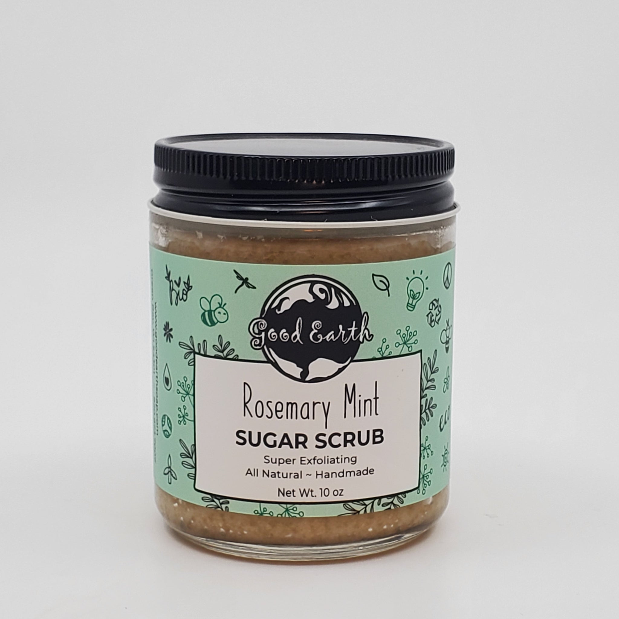 Rosemary Mint Exfoliating Sugar Scrub - The Mockingbird Apothecary & General Store