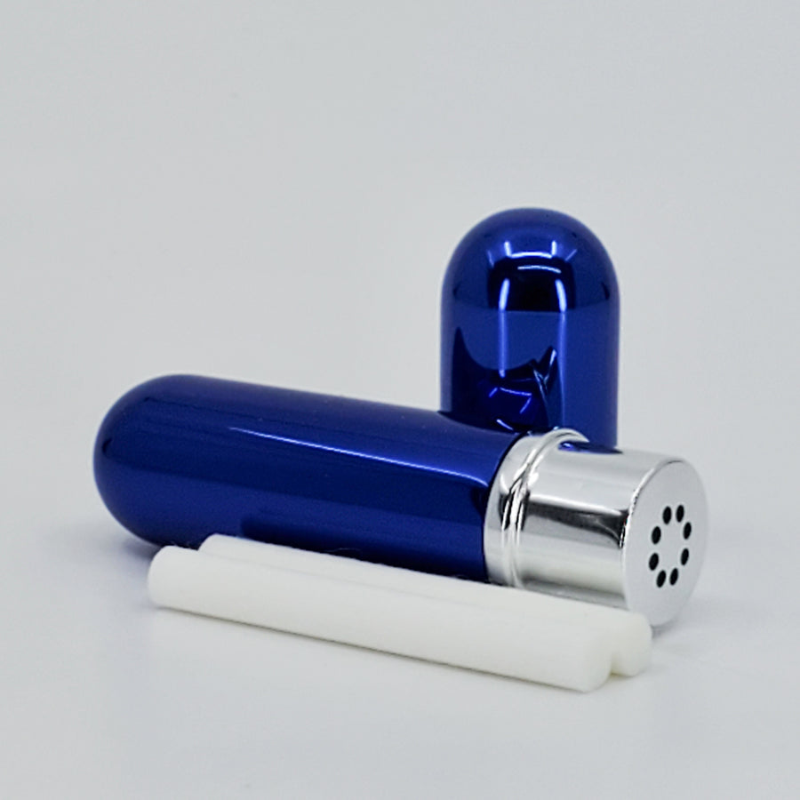 Refillable Silver Aluminum Inhaler - The Mockingbird Apothecary & General Store