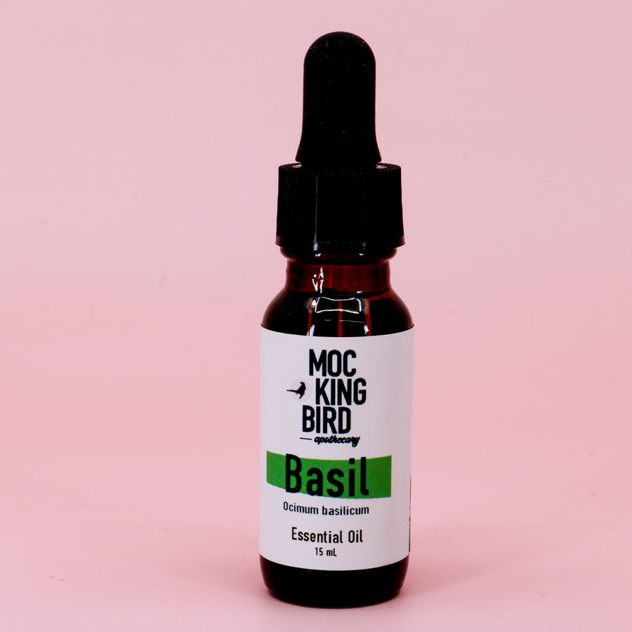 Basil Essential Oil (Ocimum basilicum) - The Mockingbird Apothecary & General Store