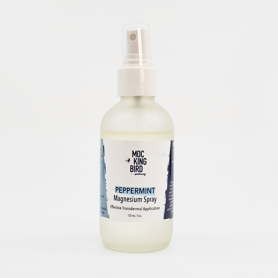 Peppermint Magnesium Oil Spray - The Mockingbird Apothecary & General Store