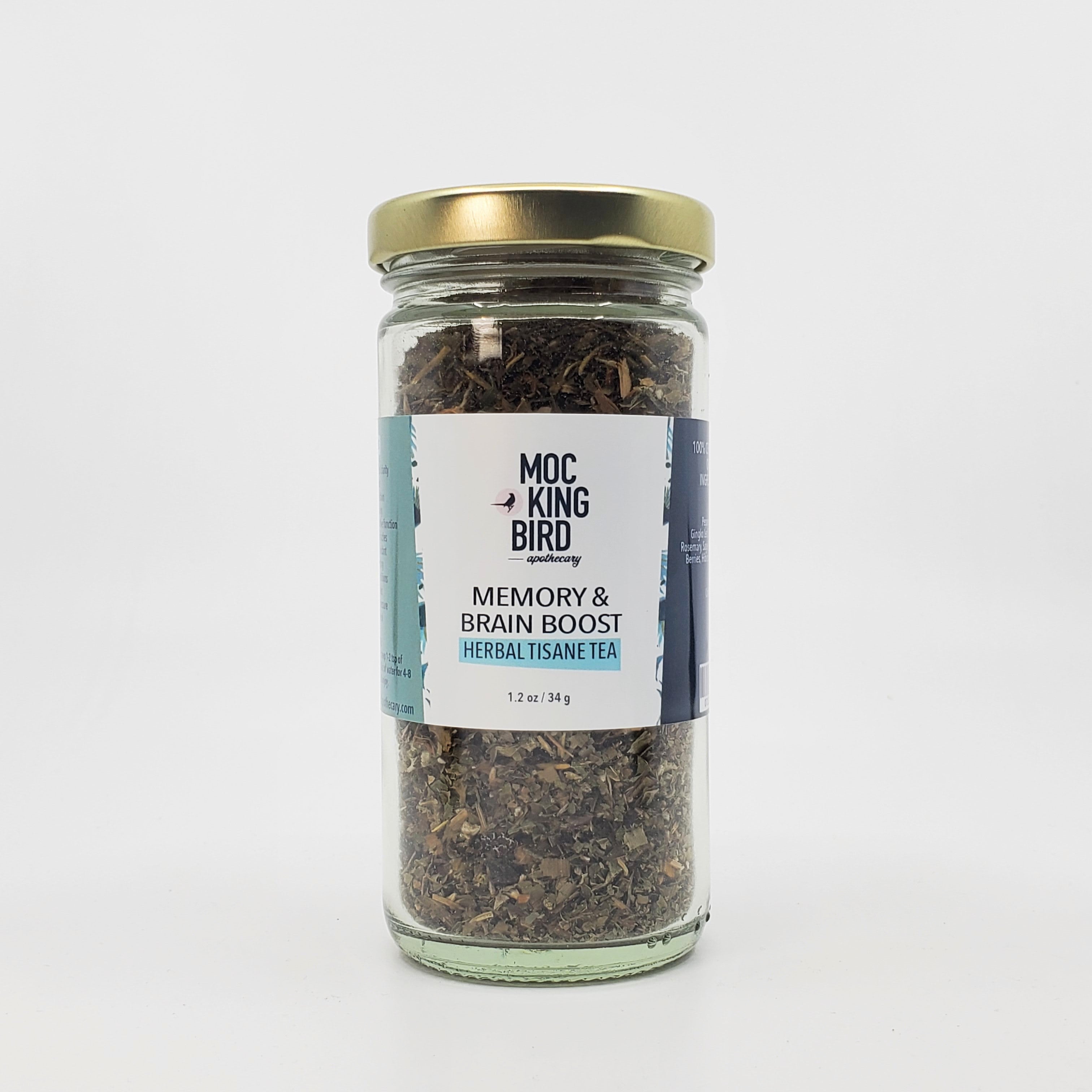 Memory & Brain Boost Herbal Tisane Tea - The Mockingbird Apothecary & General Store