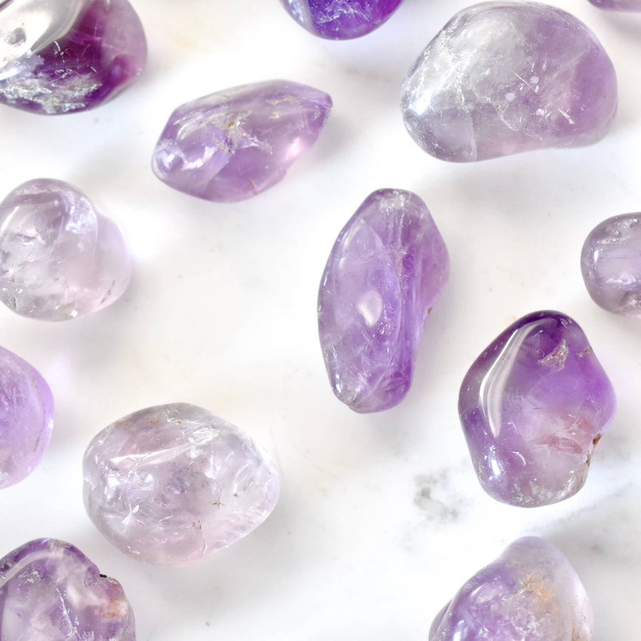 Tumbled Amethyst Crystals - The Mockingbird Apothecary & General Store