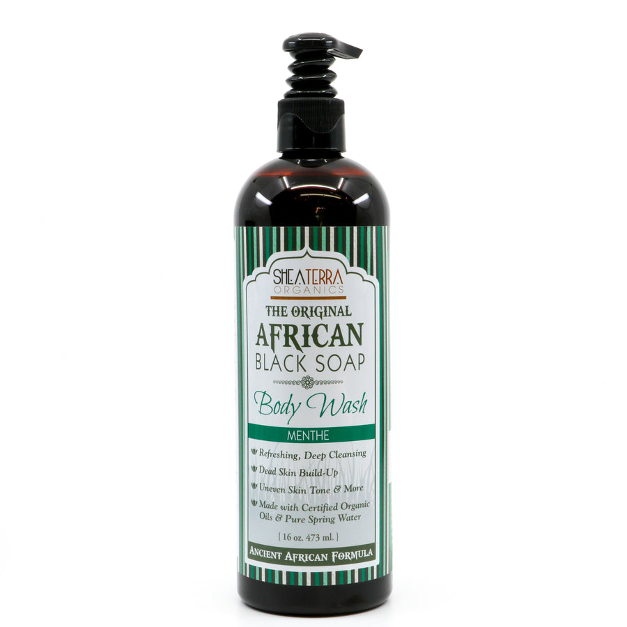 Peppermint & African Black Soap Body Wash - The Mockingbird Apothecary & General Store