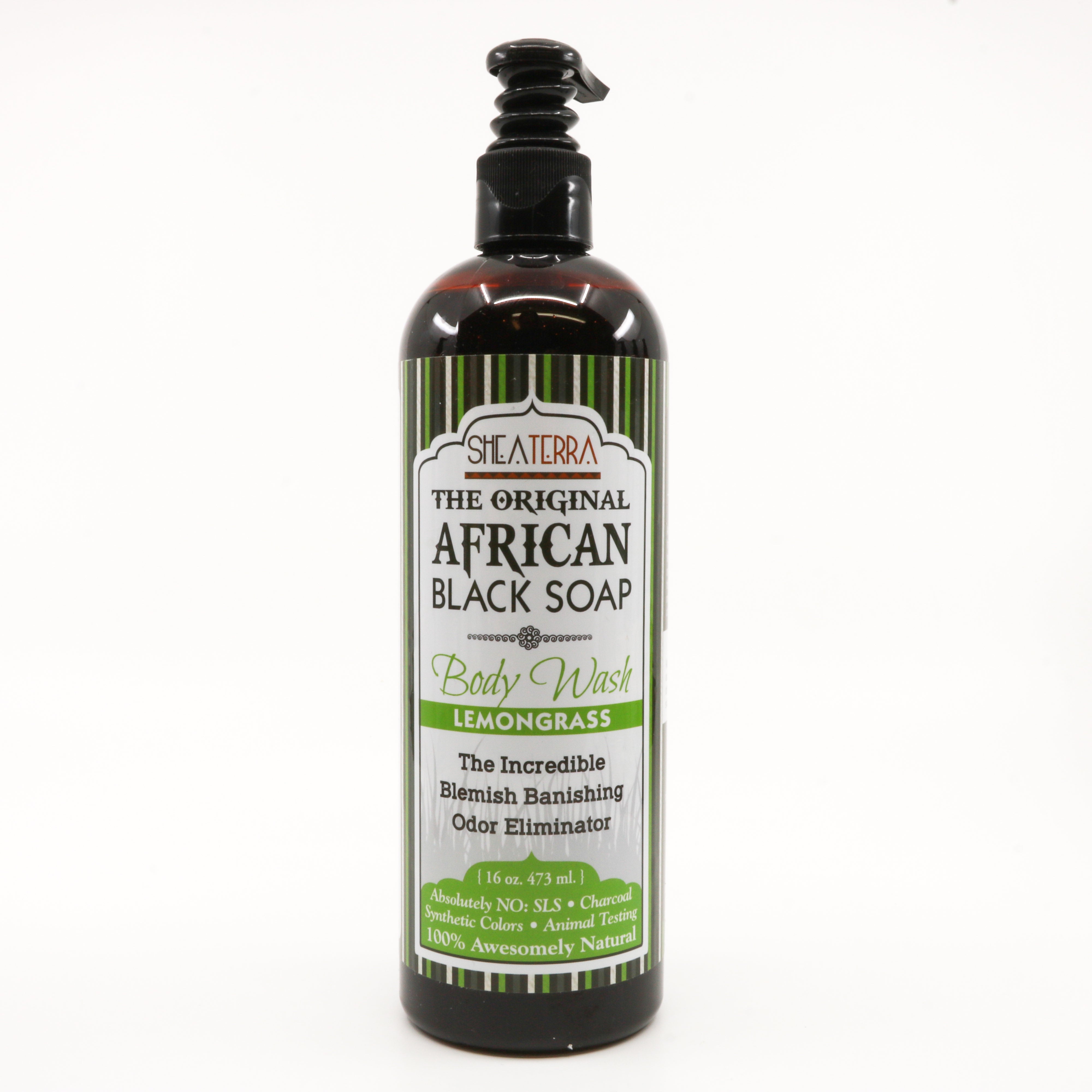 Lemongrass & African Black Soap Body Wash - The Mockingbird Apothecary & General Store