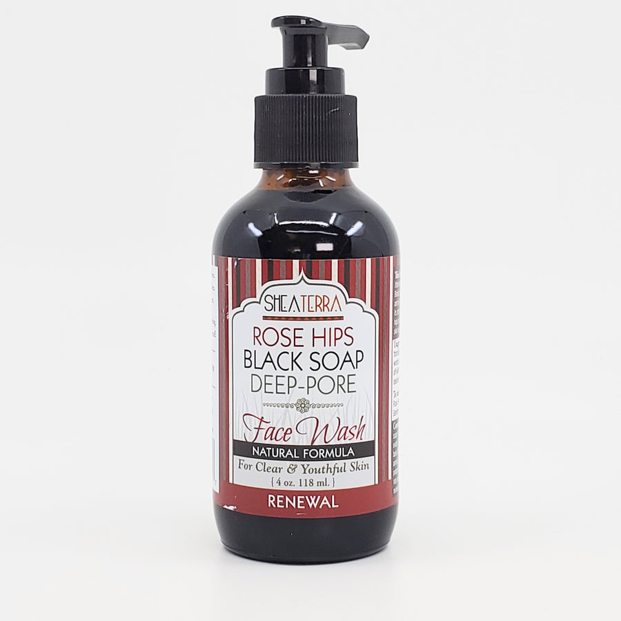 Rose Hips & Black Soap Deep Pore Face Wash - The Mockingbird Apothecary & General Store