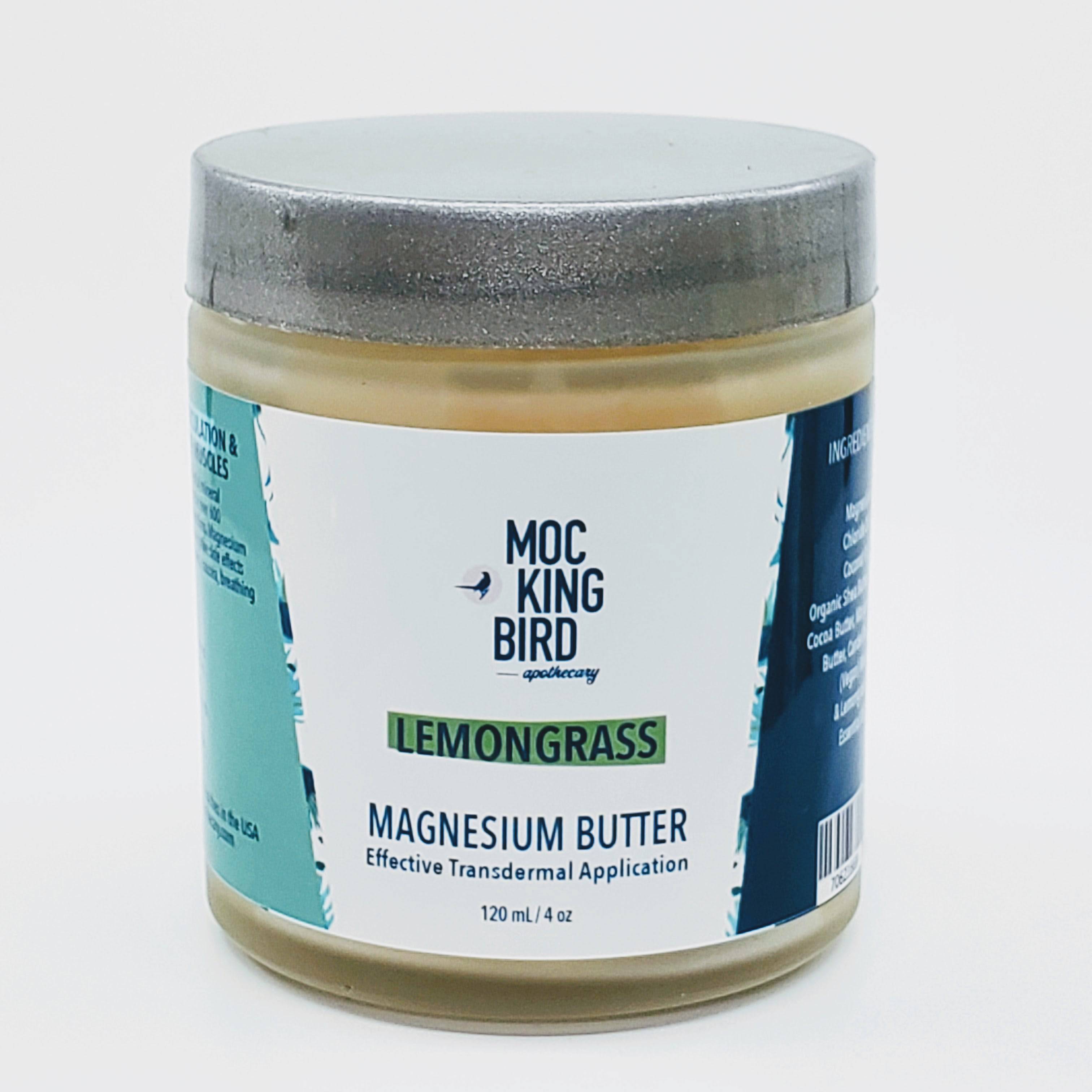 Lemongrass Magnesium Butter - The Mockingbird Apothecary & General Store