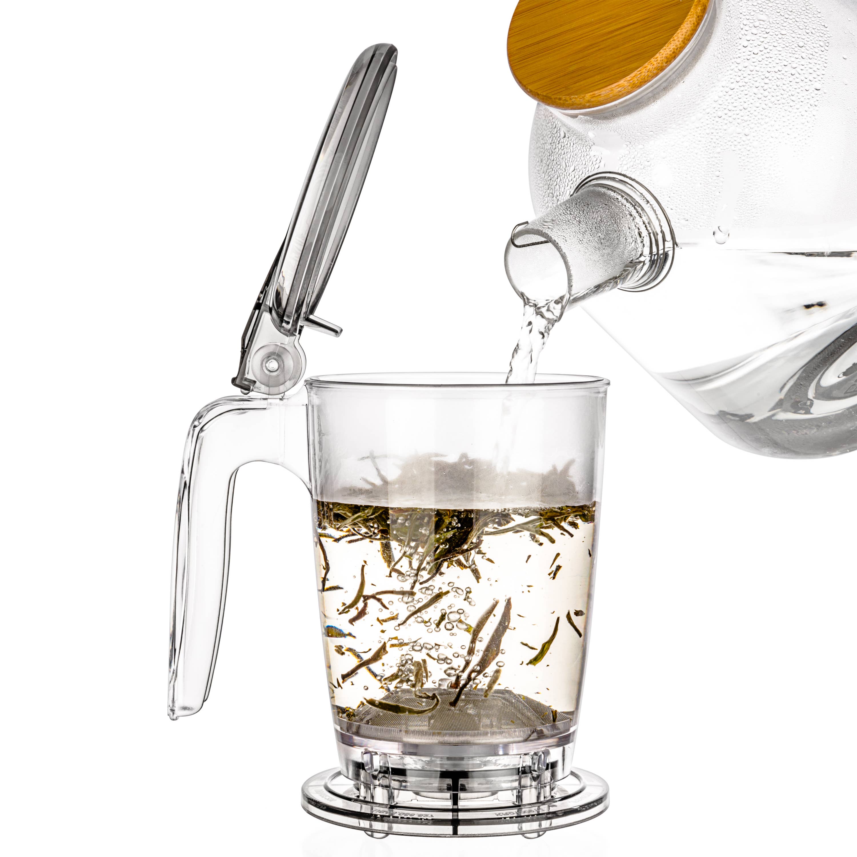 Rapid Tea Loose Leaf Tea Bottom Dispensing Teapot - 16 oz - The Mockingbird Apothecary & General Store