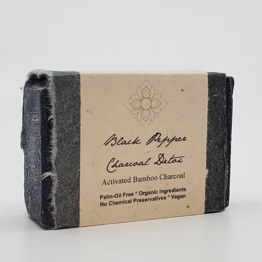 Black Pepper Charcoal Detox Organic Soap - The Mockingbird Apothecary & General Store
