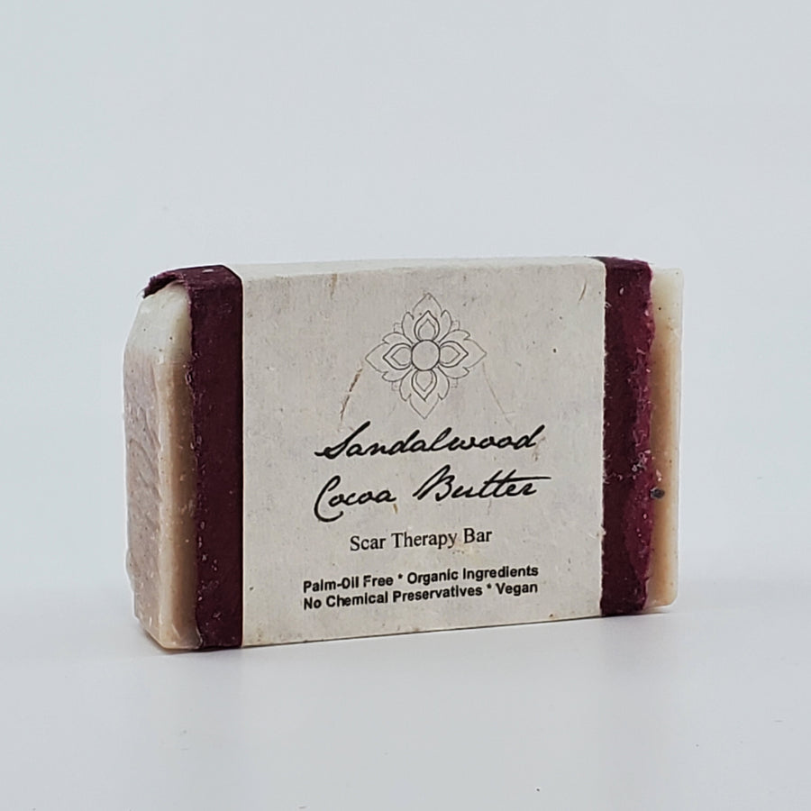 Sandalwood Cocoa Butter Scar Therapy Organic Soap - The Mockingbird Apothecary & General Store