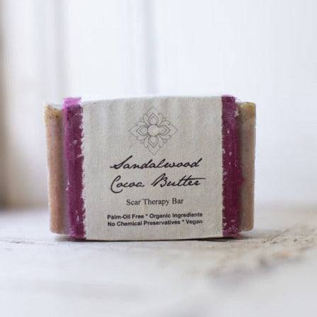 Sandalwood Cocoa Butter Scar Therapy Organic Soap - The Mockingbird Apothecary & General Store